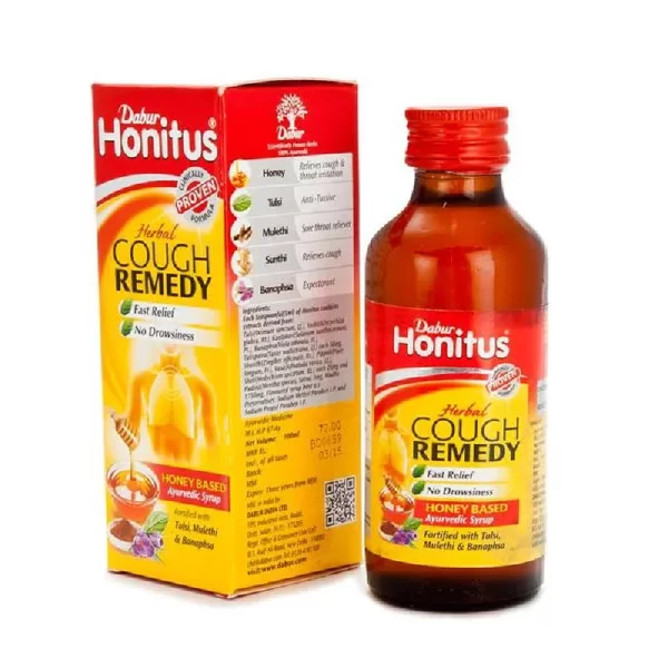 Dabur Honitus Herbal Cough Remedy Syrup 100 ml
