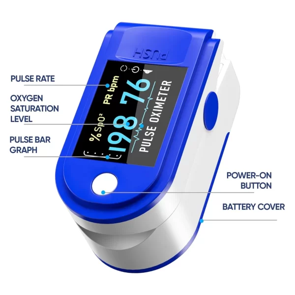 DR VAKU® Swadesi Pulse Oximeter Fingertip,  Blood Oxygen Meter Finger Oximeter Finger with Pulse