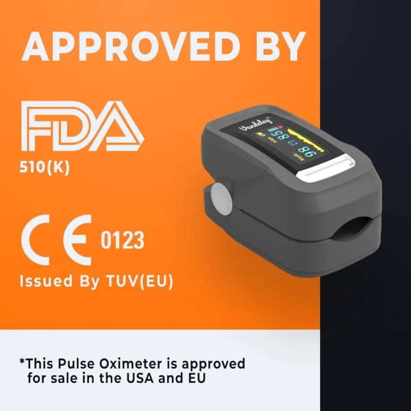 Blood Oxygen Meter SpO2 & Pulse monitor - FDA, CE- Professional Series