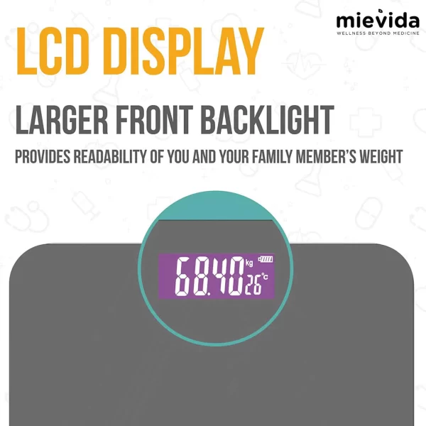 Personal Digital Weighing Machine With Large Backlight Lcd Display